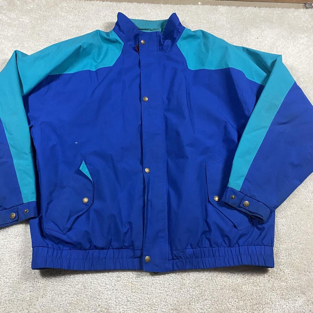 VTG Wilson Jacket Mens 2XL Blue Tech Gore-Tex Windbreaker Outdoor Hiking‎ 90sf